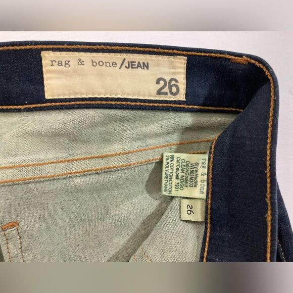 Rag & Bone Jean Legging Women’s 26 Blue Denim Clean Indigo Skinny W1503M303 - Picture 9 of 14